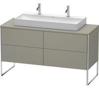 Lavabo consola Duravit XSquare, de pie, 4 extraíbles, 1400x778x548mm, XS4925M9292, Color: Gris piedra Seda Barniz mate