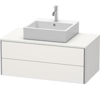 Lavabo consola Duravit XSquare, suspendido, 2 cajones, 1000x400x548mm, XS491103939, Color: Nórdico Seda blanca laca mate