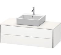 Lavabo consola Duravit XSquare, suspendido, 2 cajones, 1200x400x548mm, XS491203636, Color: Blanco seda lacado mate