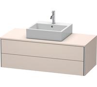Lavabo consola Duravit XSquare, suspendido, 2 cajones, 1200x400x548mm, XS491209191, Color: Topo mate