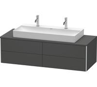 Lavabo consola Duravit XSquare, suspendido, 4 cajones, 1400x400x548mm, XS4915M4949, Color: Grafito Mate Decoración
