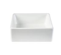 Lavabo cuadrado de cerámica blanca L39 cm MILA
