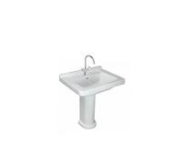 Lavabo de 78 cm con pedestal para baños elegantes vintage de Unisan - Con válvula redonda