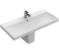 Lavabo de armario Avento de Villeroy & Boch, 1 agujero para grifo, con rebosadero, 1000x470mm, 4156A5R1, Color: Cerámica Blanca