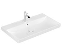 Lavabo de armarios Villeroy & Boch Avento, 800x470mm, 1 agujero para grifo, con rebosadero, 415680R1, Color: Cerámica Blanca