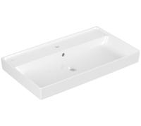 Lavabo de armario Villeroy & Boch Collaro, 800 x 465 mm, con rebosadero, pulido, 4A338G01, Color: blanco-alpino