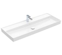 Lavabo de armario Collaro de Villeroy & Boch, 1 agujero para grifo, sin rebosadero, 1200x470mm, 4A33C2R1, Color: Cerámica Blanca