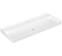 Lavabo de armario Collaro de Villeroy & Boch, 1 agujero para grifo, sin rebosadero, 1200x470mm, 4A33C2RW, Color: Blanco Piedra CerámicaPlus