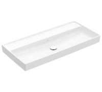 Lavabo de armario Collaro de Villeroy & Boch, sin agujero para grifo, sin rebosadero, 1000x470mm, 4A33A301, Color: blanco-alpino