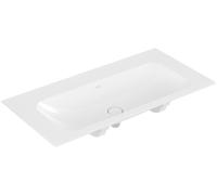 Lavabo de armario Finion de Villeroy & Boch, sin rebosadero, sin agujero para grifo, rectangular, 1000x500mm, 4164A3R1, Color: Cerámica Alpina BlancaPlus