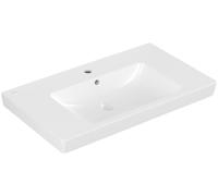 Lavabo armario Villeroy & Boch Metro 800x470mm, con rebosadero, 1 agujero para grifo, 71758GR1, Color: Cerámica Blanca