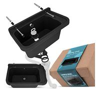 Lavabo de Cámara Estante Fregadero Industrial Profunda Lavadero Exterior Comercial Lavamanos Jardín Garaje Lavandería Baños Fábrica 50 x 34 x 21 cm Negro