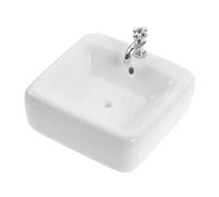 Lavabo De Cerámica En Miniatura para Casa De Muñecas Decoración del Hogar Y Accesorios.