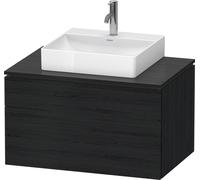 Lavabo de consola Duravit L-Cube, suspendido, incluye placa de consola, 2 extraíbles, 820x482x550mm, LC4880016160000, Color: Decoración roble negro