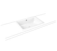 Lavabo de encimera Kaldewei CAYONO S, 3189, 580 x 415 mm, 913606003001, Color: blanco alpino con efecto perla