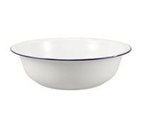 Lavabo de Esmalte Antiguo Blanco 32cm, Diseño Retro Vintage | Uso Multifunción en Baño y Cocina, Superficie Lisa Fácil de Limpiar, Acabado Esmaltado Resistente