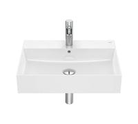 Lavabo de Forma Cuadrada de Fineceramic Inspira 60cm Blanco Roca