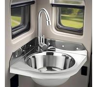 Lavabo De Montado Pared Fregadero Cocina De Acero Inoxidable Con Grifos Agua Fría Y Caliente Lavabo Esquinero Con Accesorios De Drenaje Fregaderos De Restaurante