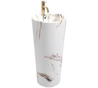 Lavabo De Pie Rea Blanka Marble Blanco