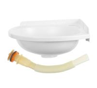 Lavabo de Plástico para Lavar, Pequeño, de Pared, Compacto | Mini Fregadero de Esquina, Fácil de Limpiar, Ligero, para Cocinas Compactas y Baños Pequeños