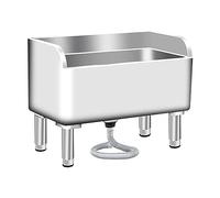 Lavabo De Servicio De Fregona De Acero Inoxidable,Fregadero De Fregona De Piso Comercial,Fregadero De Pie Para Interior Y Exterior,Cubo De Fregona Para Servicios Públicos(45 * 41 * 55cm)