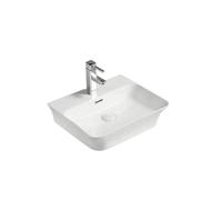 Lavabo de sobre encimera con bordes finos y fabricado en cerámica color blanco MOI de Aquore - Otros / Porcelana / Aquore