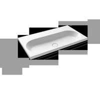 Lavabo de sobre encimera Kaldewei CENTRO 3056 900x500x40 mm, 902906003001, Versión: Sin agujero para grifo