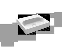 Lavabo de sobre encimera Kaldewei CENTRO 3057 600x500x120 mm, 903006003001, Versión: Sin agujero para grifo