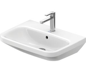 Lavabo DuraStyle 60cm de Duravit con rebosadero, con bancada de grifo, 1 agujero de grifo, 2319600000, Color: Blanco