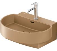 Lavabo Duravit Balcoon, con grifería, 1 grifo, con rebosadero, con válvula PUSH, anchura 600mm, 241160AM00, Color: Arcilla terra Mate