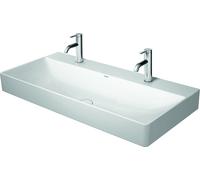 Lavabo Duravit DuraSquare para muebles, 100x47cm, sin agujero para grifo, sin rebosadero, parte inferior pulida y esmaltada, 2353100079, Color: Blanco