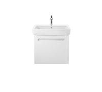 Lavabo Duravit nº 1, 1 agujero para grifo, con rebosadero, 600x460mm, parte inferior acristalada, 2375600000