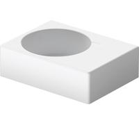 Lavabo Duravit Scola, 615x460mm, con rebosadero, 1 agujero para grifo perforado, posición del lavabo a la izquierda, 0684600011