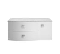 Lavabo Elevado con Pedestal Tradicional Compacto - 500mm x 350mm (2 Agujeros para la Grifería) - Richmond