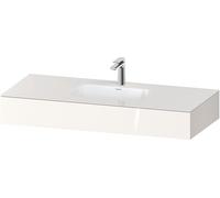 Lavabo empotrado con consola Collection One de Duravit, 1200x550x170mm, QA4692022220000, Color: Blanco brillo intenso