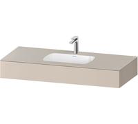 Lavabo empotrado con consola Collection One de Duravit, 1200x550x170mm, QA4692083830000, Color: supermatt taupe