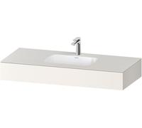 Lavabo empotrado con consola Collection One de Duravit, 1200x550x170mm, QA4692084840000, Color: Supermatt blanco