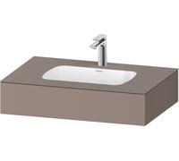 Lavabo empotrado con consola Collection One de Duravit, 800x550x170mm, QA4690043430000, Color: Basalto mate