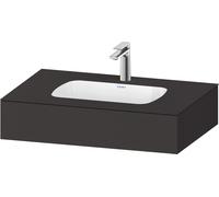 Lavabo empotrado con consola Collection One de Duravit, 800x550x170mm, QA4690080800000, Color: supermercado de grafito