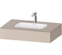 Lavabo empotrado con consola Collection One de Duravit, 800x550x170mm, QA4690091910000, Color: Topo mate