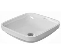Lavabo empotrado DuraStyle 37cm de instalación pegada por abajo, con rebosadero, sin banco de grifería, 0373370022