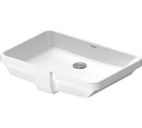 Lavabo empotrado Duravit 2ª planta 52,5cm, lavabo interior, blanco, 03165300001, Color: Blanco con Wondergliss
