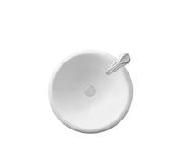 Lavabo Encastrado Circular ANNA Unisan - Blanco, 41 cm, Porcelana - Con válvula redonda