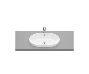 Lavabo Encastrado Oval en Round The Gap Round 55 cm Blanco Roca