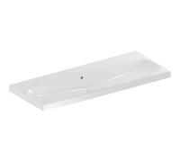 Lavabo Geberit Acanto, sin agujero para grifo, con rebosadero, 1200x480mm, 501880003, Color: Blanco - CM