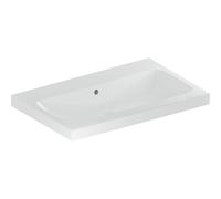 Lavabo Geberit iCon Light, 75 cm x 48 cm, sin agujero para grifo, con rebosadero,501835, 501835004, Color: blanco/KeraTect - CM