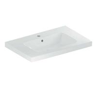 Lavabo Geberit iCon Light, 90 cm x 48 cm, con agujero para grifo, con rebosadero,501840, Color: blanco/KeraTect - 501.840.00.2