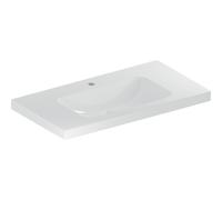 Lavabo Geberit iCon Light, 90 cm x 48 cm, con agujero para grifo, sin rebosadero,501840, 501.840.00.5, Color: blanco