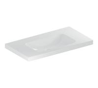 Lavabo Geberit iCon Light, 90 cm x 48 cm, sin agujero para grifo, sin rebosadero,501840, 501.840.00.8, Color: blanco/KeraTect