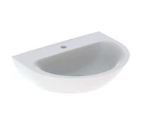 Lavabo Geberit Renova, 1 agujero para grifo, sin rebosadero, anchura: 65cm, 500662018, Color: Blanco, con KeraTect - CM